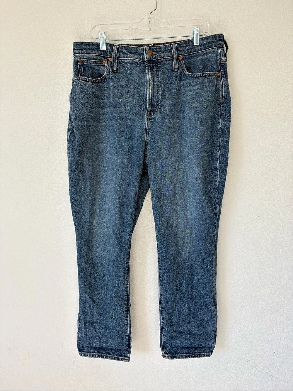Madewell The Curvy Perfect Vintage Jean Straight Leg Jeans Blue Waist 33